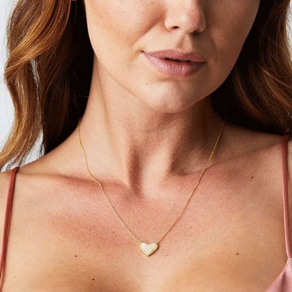 New Kendra Scott Ari Heart Pendant Necklace - Picture 6 of 9